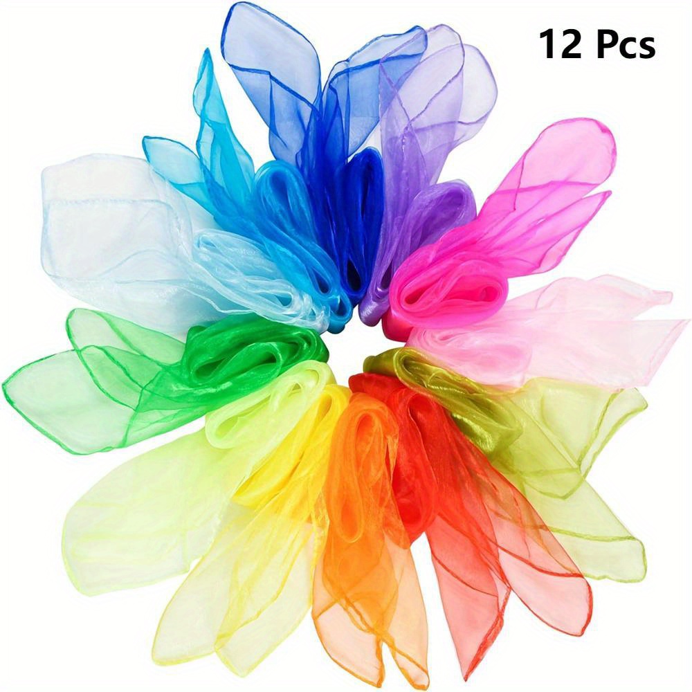 Magic Tricks - 10pcs/12pcs 새로운 스타일 스퀘어 저글링 실크