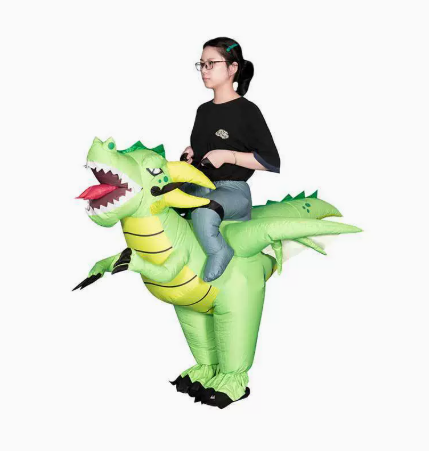Inflatable Dinosaur Costume Adult - 성인용 할로윈 인플레터블 드래곤 라이더 코스프레