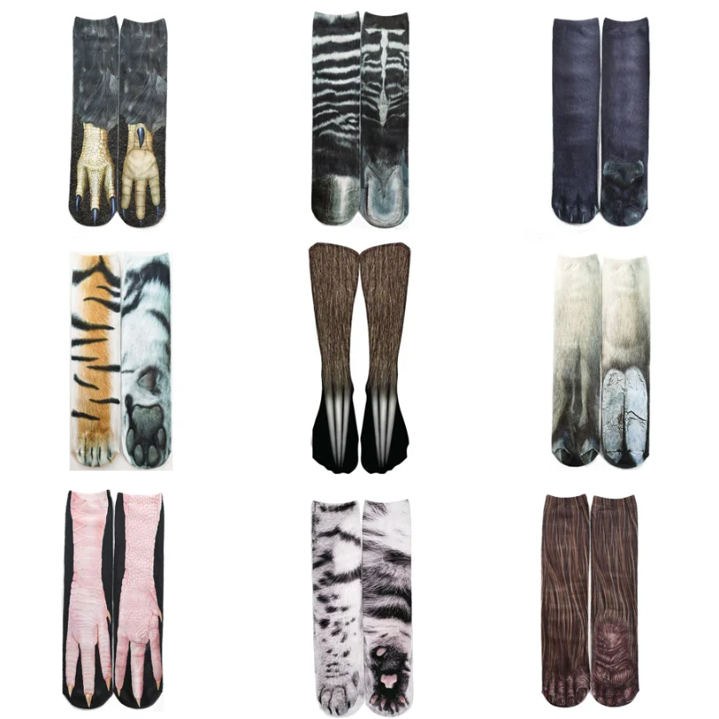 Funny Chicken Leg Socks - 귀여운 3D 프린트 재미있는 여성 양말,