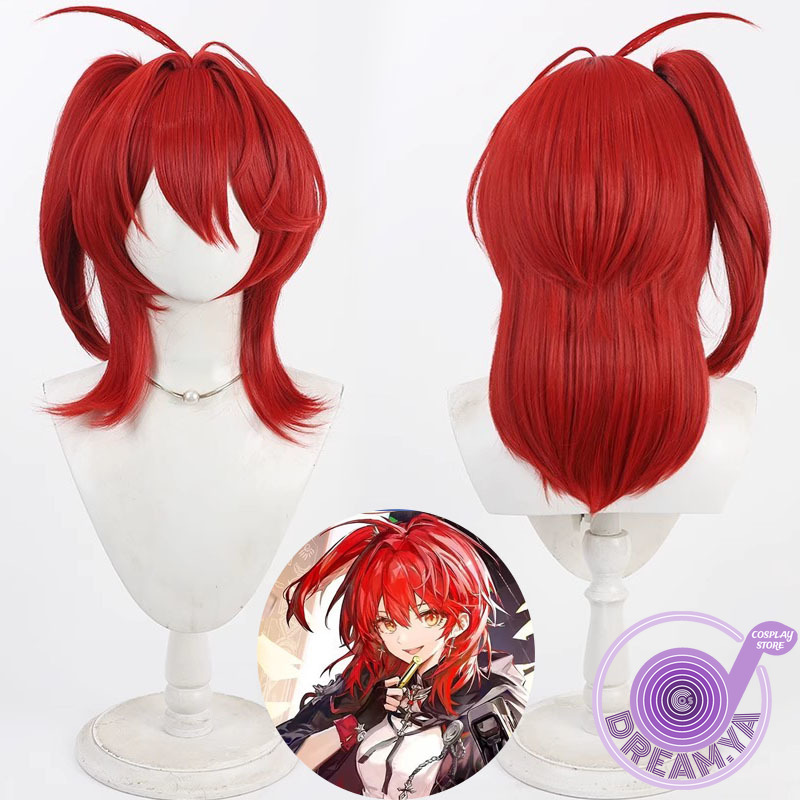 Anime Cosplay Wig Heat Resistant - 엑시우시아이 신약 코스프레 가발 아크나이츠 레드