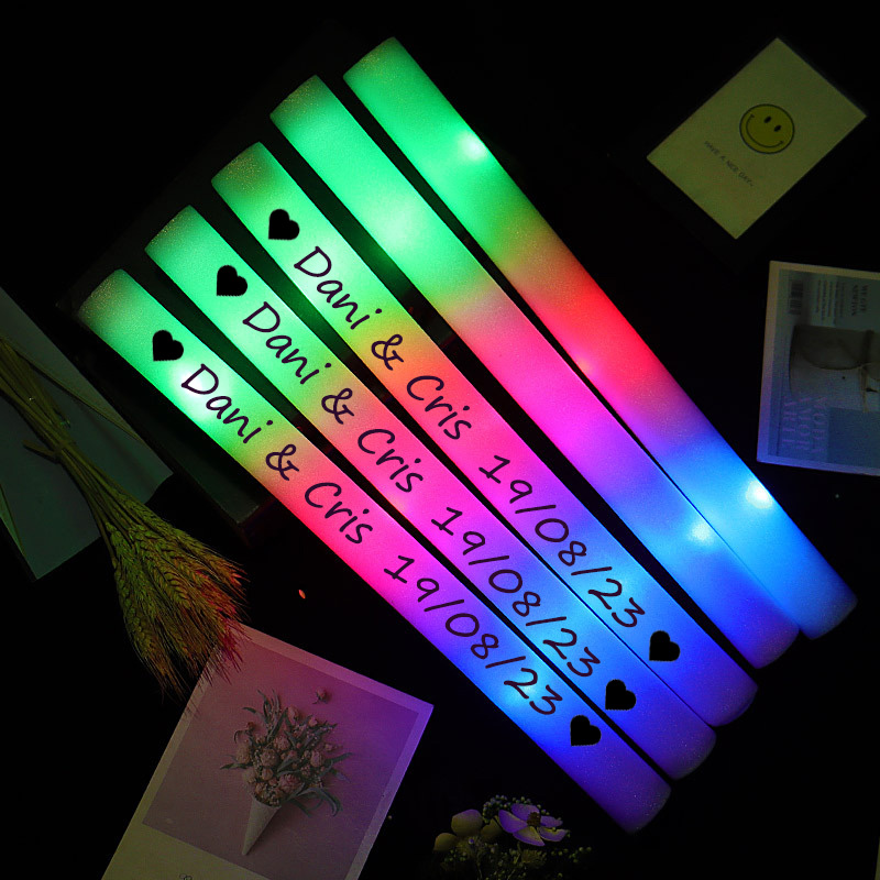 Glow In The Dark Party Glasses - 12/30/60Pcs LED 글로우 스틱 대량 다채로운