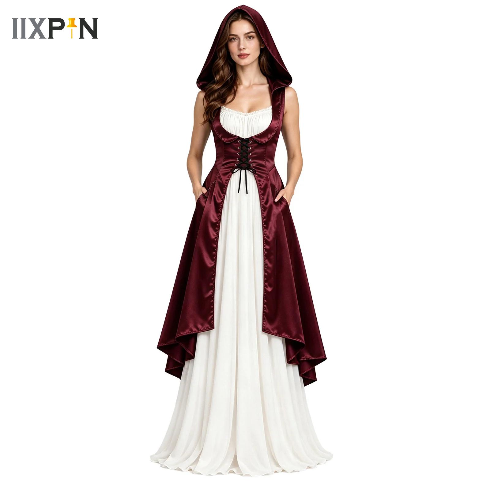 Medieval Renaissance Dress Women - 여성용 르네상스 시대 의상, 할로윈 의상,
