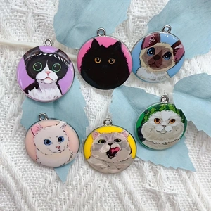 10pcs 만화 동물 고양이 에나멜 쥬얼리 만들기 귀여 - Party Supplies 리뷰 및 가격