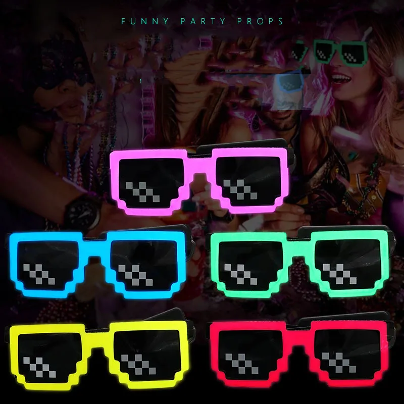 무선 LED 라이트업 안경 LED 픽셀 선글라스 파티  - Glow In The Dark Party Glasses 리뷰 및 가격