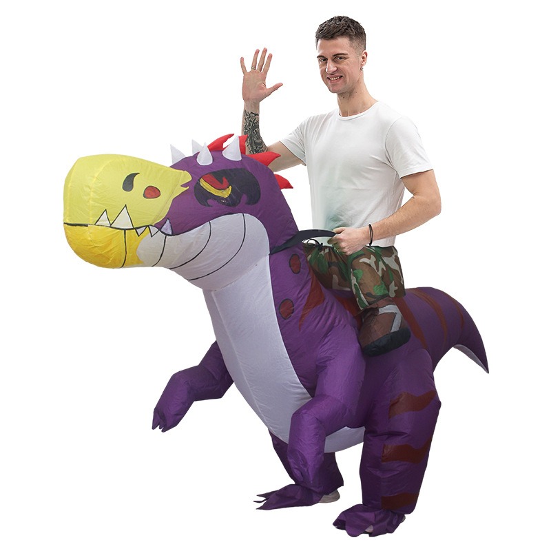 할로윈 공룡 풍선 의상 재미있는 동물 타기 만화 인형  - Inflatable Dinosaur Costume Adult 리뷰 및 가격