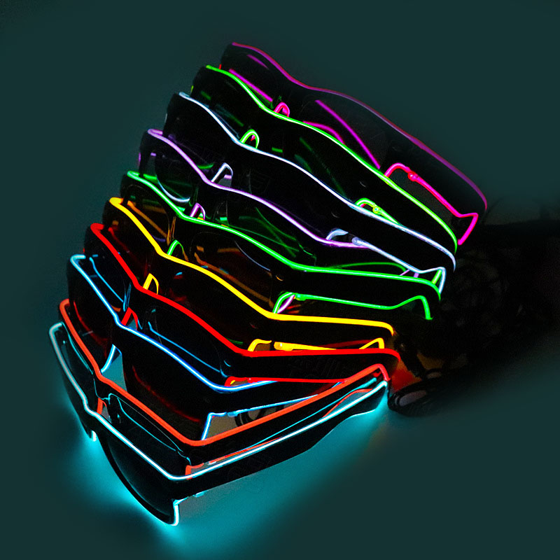 새로운 Led 안경 조명 레이브 파티 Led 라이트 업 - Glow In The Dark Party Glasses 리뷰 및 가격