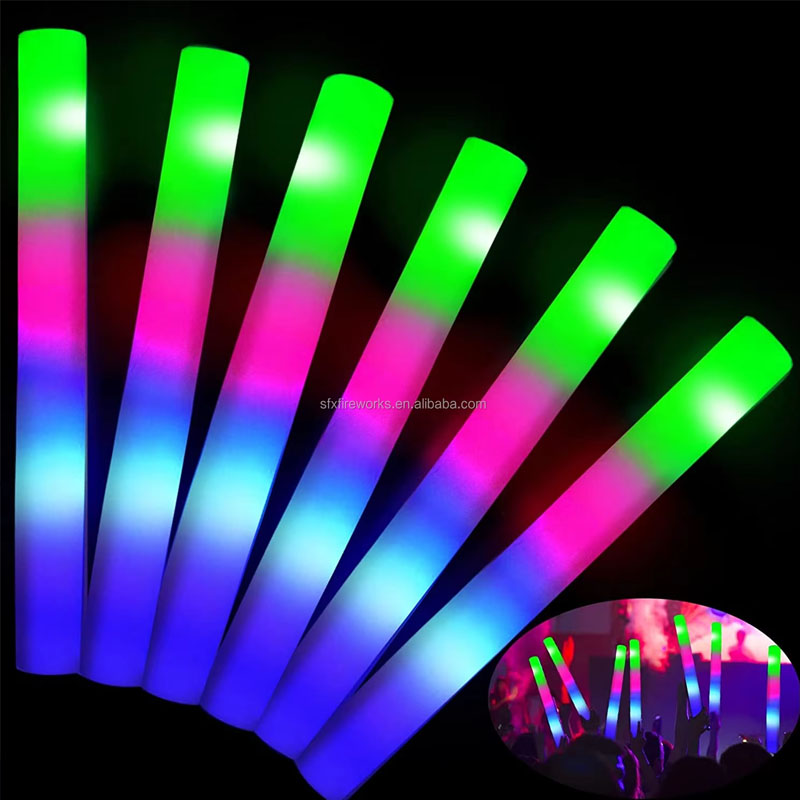 20개 폼 야광봉 다채로운 LED 점멸 야광봉 DJ 나 - Flashing Led Foam Sticks Party 리뷰 및 가격