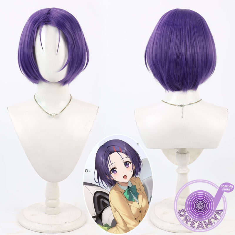 사이렌지 하루나 코스프레 가발 보라색 짧은 아줄 레인  - Anime Cosplay Wig Heat Resistant 리뷰 및 가격
