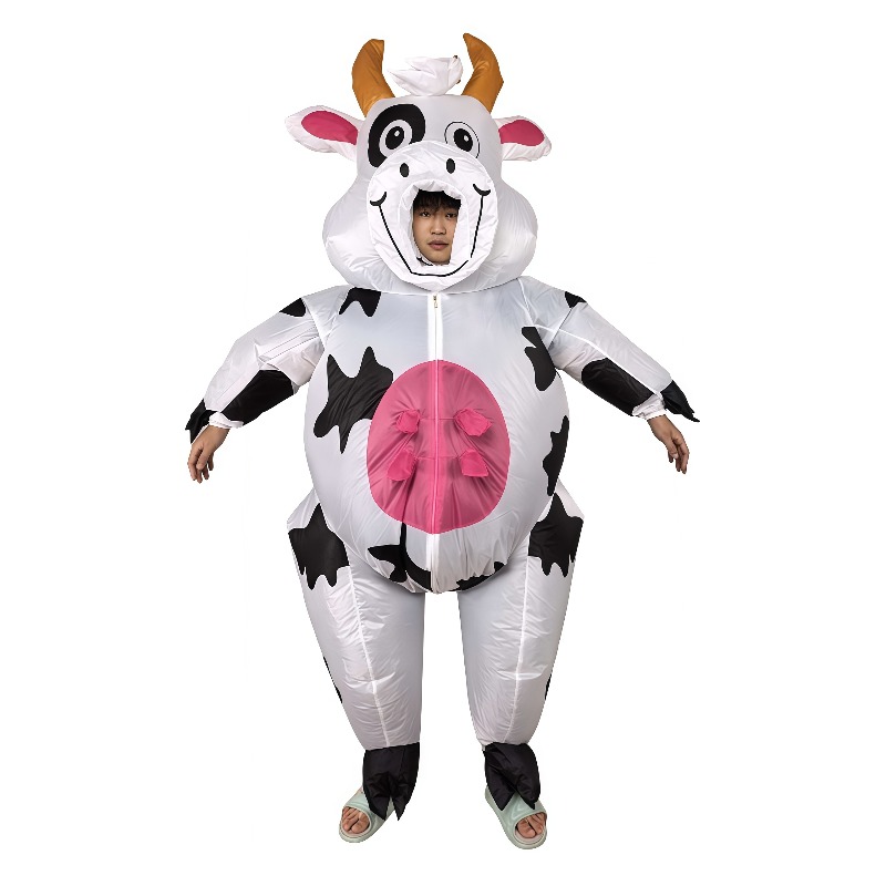 할로윈을 위한 재미있는 에어벌룬 소 의상, 전신을 덮는 - Costumes 리뷰 및 가격