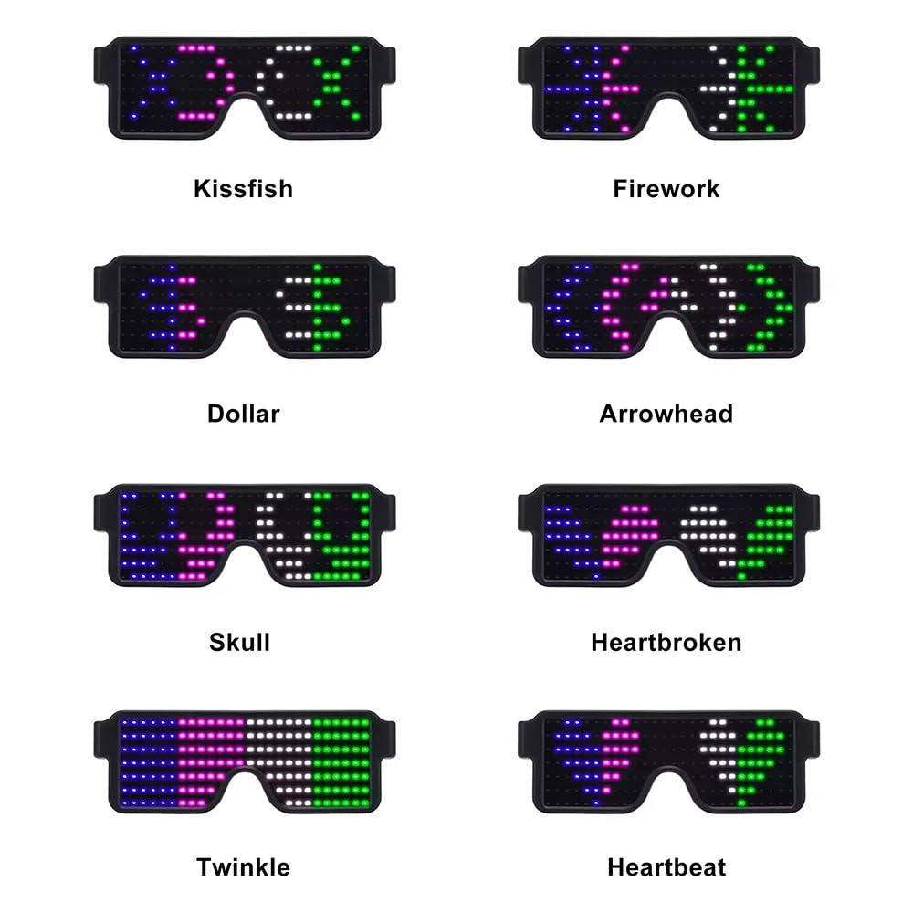 LED 안경 라이트 업 다이내믹 파티 선물 안경 축제  - Glow In The Dark Party Glasses 리뷰 및 가격