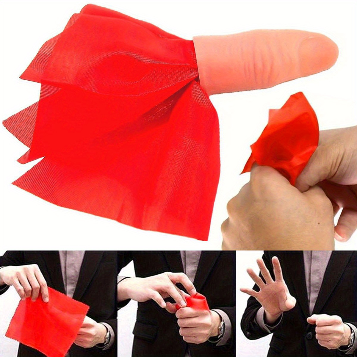 1세트 스카프-바니쉬 매직 썸팁 핑거 슬리브 세트 클로 - Thumb Tip Magic Trick Set 리뷰 및 가격