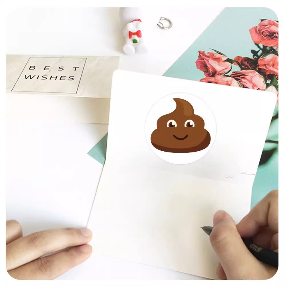 100-500개 재미있는 똥 만화 장난 스티커 휴대폰  - Prank Toys 리뷰 및 가격