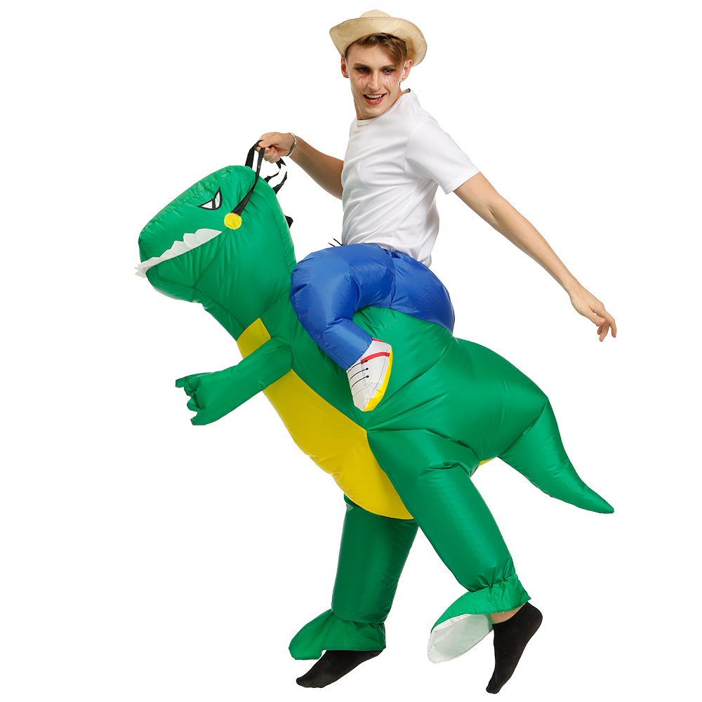 할로윈 공룡 풍선 의상, 사이클링 코미디 공연 의상,  - Inflatable Dinosaur Costume Adult 리뷰 및 가격