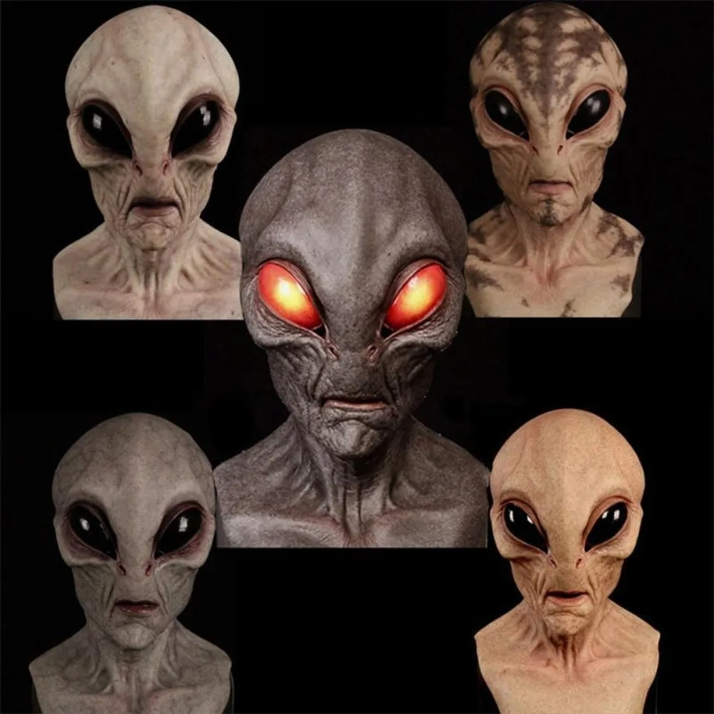 할로윈 코스튬 외계인 공룡 마스크, 성인용 현실적인 소 - Latex Alien Mask Realistic 리뷰 및 가격