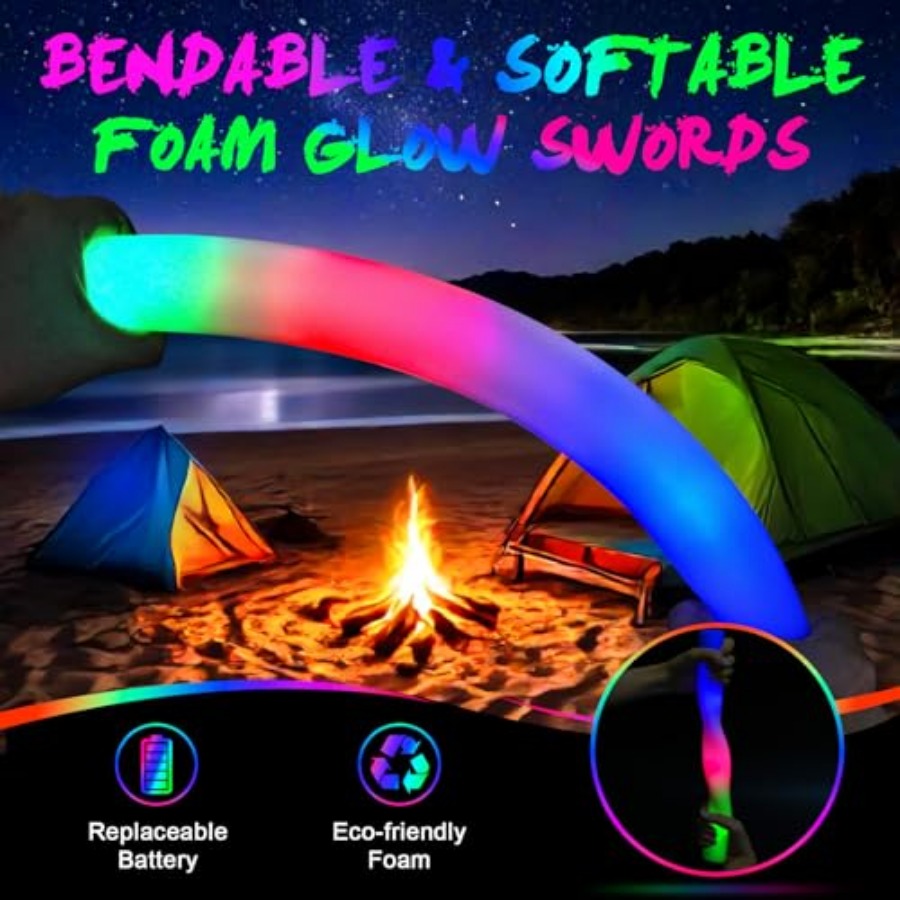 폼 야광봉, 대량 LED 폼 스틱, 3가지 모드 다채로 - Flashing Led Foam Sticks Party 리뷰 및 가격