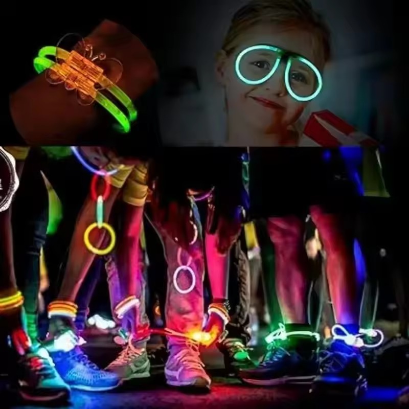 50/100개 형광 스틱 파티 다채로운 발광 스틱 밝은 - Glow In The Dark Party Glasses 리뷰 및 가격