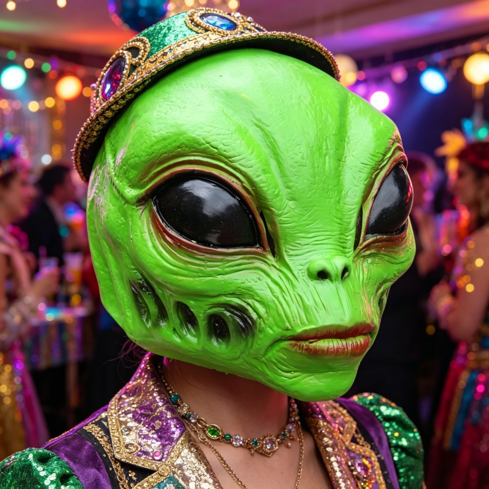 할로윈 외계인 마스크 파티 의상, 무시무시한 코스프레  - Latex Alien Mask Realistic 리뷰 및 가격